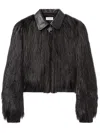 Pucci Kidhassia Panelled Faux-fur Jacket In Black