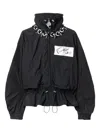 Pucci Label-embellished Drawstring Jacket In Black