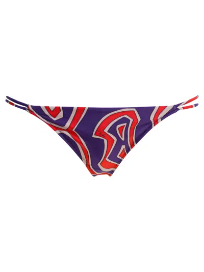 Pucci Emilio  "labirinto" Bikini Briefs In Blue