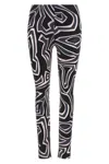 Pucci Abstract Pattern Stretch Fit Trousers In Black