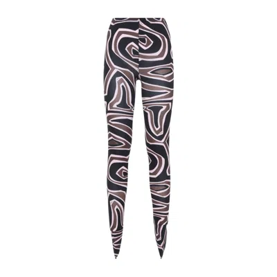 Pucci Labirinto Mini Pattern Tights For Women In Multicolour