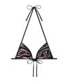 Pucci Top Bikini Labyrinth Print In Pink