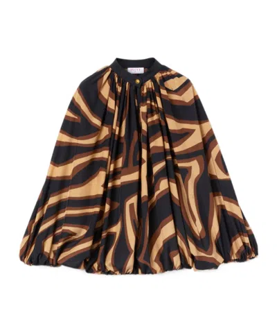 Pucci Labirinto Print Voluminous Blouse In Multi