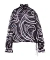 Pucci Labirinto Print Blouse With Balloon Sleeves In Multi
