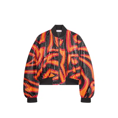 Pucci Labirinto Print Bomber Jacket In Multi