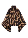 Pucci Labirinto Print Cape In Animal Print