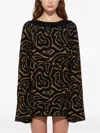 Pucci Labirinto Print Mini Dress In Black