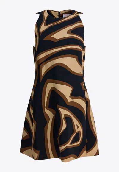 Pucci Labirinto Print Mini Dress In Multi