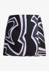 Pucci Labirinto Print Mini Skirt In Multi