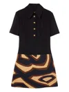 Pucci Labirinto Print Short Dress In Black