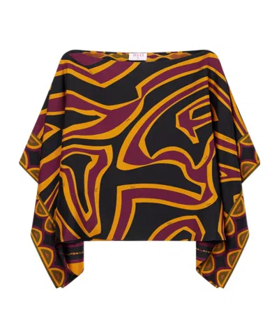 Pucci Labirinto Print Silk Blouse In Multi
