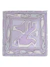 Pucci Labirinto-print Silk Scarf In Purple