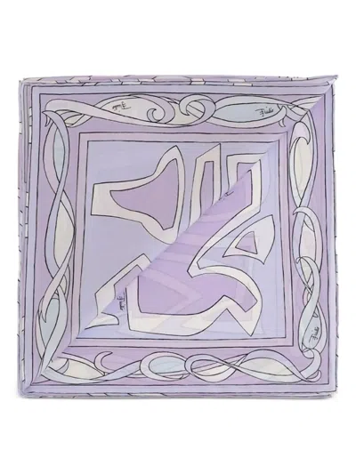 Pucci Seidenschal Mit Labirinto-print In Purple