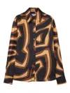 Pucci Labirinto-print Silk Shirt In Multi