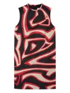Pucci Labirinto-print Sleeveless Mini Dress In Black
