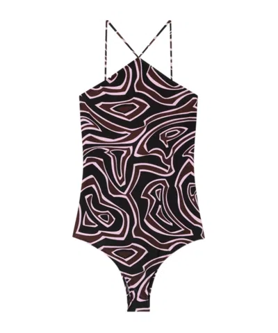 Pucci Printed One-piece Swimsuit In Multi
