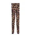 Pucci Labyrinth Print Tights In Black