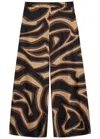 Pucci Labirinto Printed Silk-twill Trousers In Black