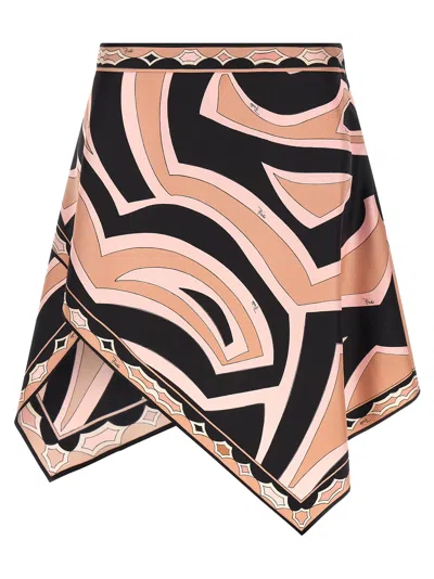 Pucci Labirinto Skirts Pink In Multi