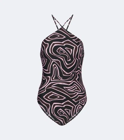 Pucci Labirinto Swimsuit In Black