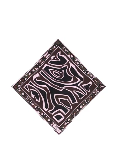 Pucci Labirinto-print Small Silk Scarf In Multi