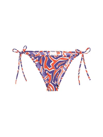 Pucci Labyrinth Print Bikini Bottom In Multi
