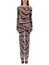 Pucci Labyrinth Print Dress In Multi