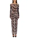 Pucci Labyrinth Print Dress In Multi