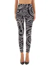 Pucci Labyrinth Print Leggings In Black
