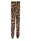Pucci Labyrinth Print Tights In Black