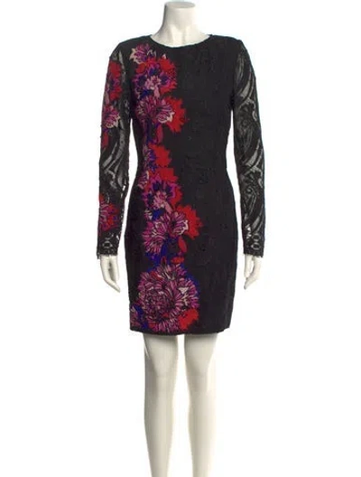 Pre-owned Pucci Lace Mini Dress In Black
