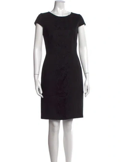 Pre-owned Pucci Lace Pattern Knee-length Dress In Black
