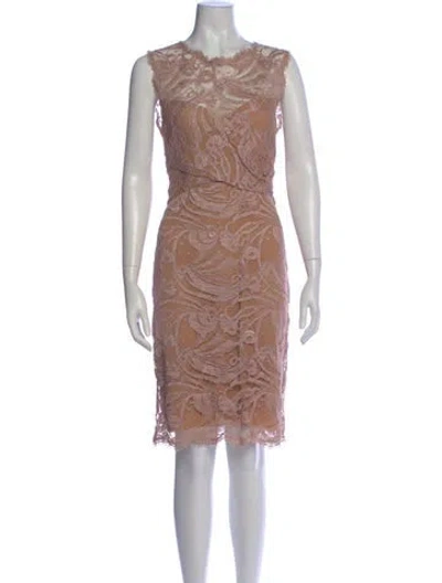 Pre-owned Pucci Lace Pattern Knee-length Dress In Multi