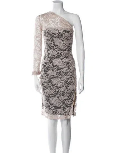 Pre-owned Pucci Lace Pattern Knee-length Dress In Pink