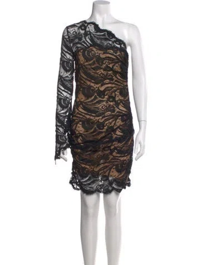 Pre-owned Pucci Lace Pattern Mini Dress