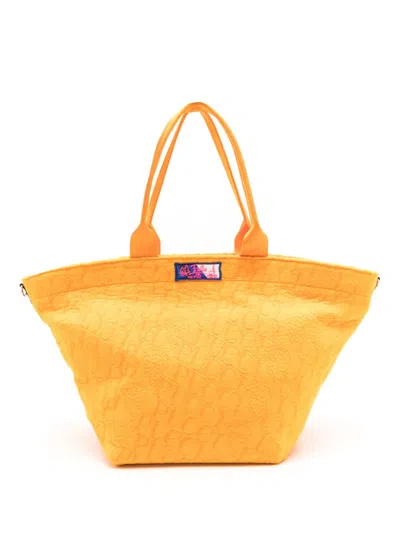 Pucci Large Logo-jacquard Tote Bag In Yellow