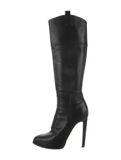 Pre-owned Pucci Leather Boots In Black