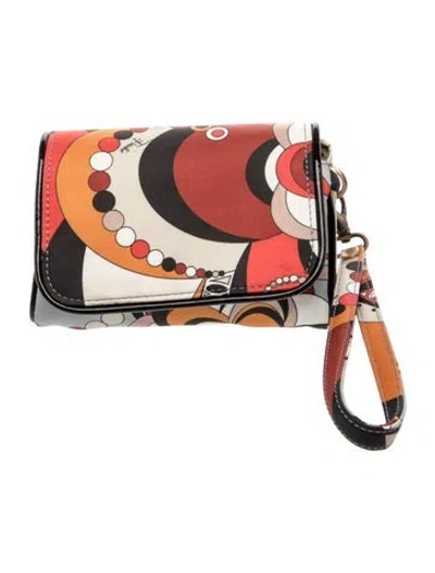 Pre-owned Pucci Leather Clutch In Multicolor