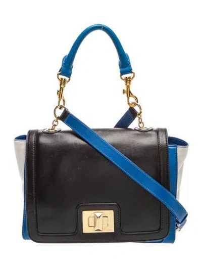 Pre-owned Pucci Leather Crossbody Bag Vintage In Black