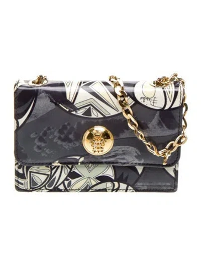 Pre-owned Pucci Leather Minaudière In Gray