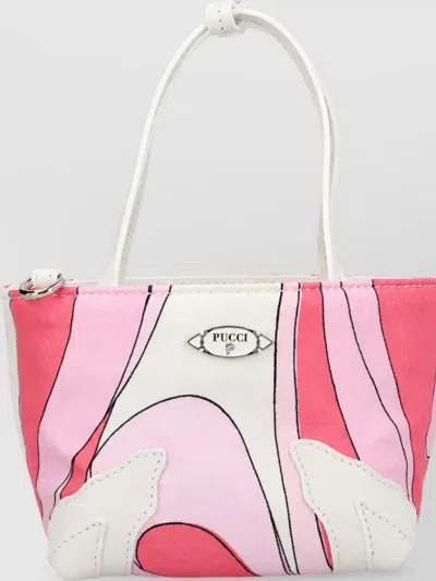 Pucci Leather Palio Mini Tote Bag