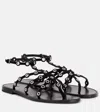 Pucci Leather Sandals In Black