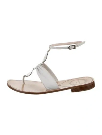Pre-owned Pucci Leather Sandals In White