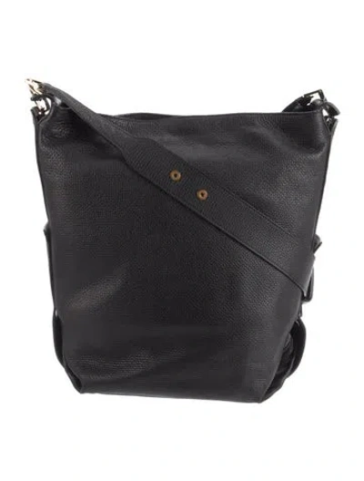 Pre-owned Pucci Leather Shoulder Bag In Black