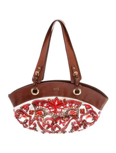 Pre-owned Pucci Leather Shoulder Bag In Multi