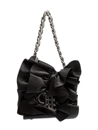 Pre-owned Pucci Leather Top Handle Bag In Black