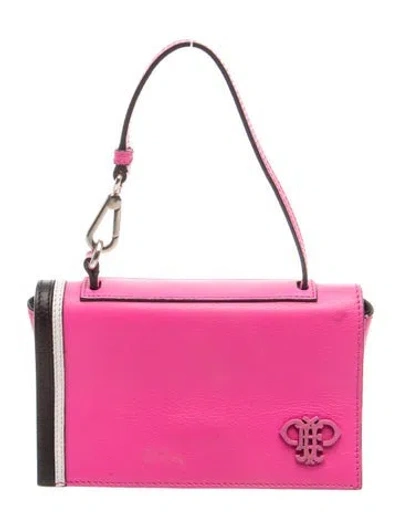 Pre-owned Pucci Leather Top Handle Bag In Pink
