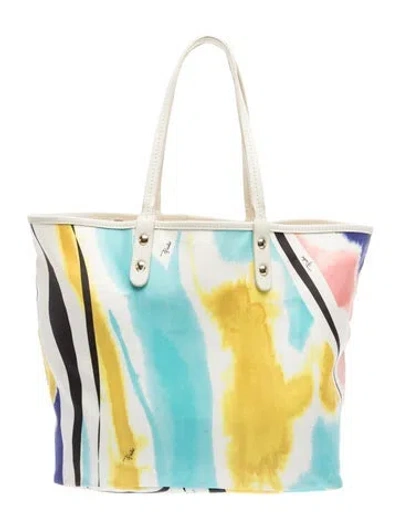 Pre-owned Pucci Leather Tote In Multi