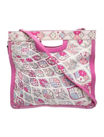 Pre-owned Pucci Leather Tote In Multicolor