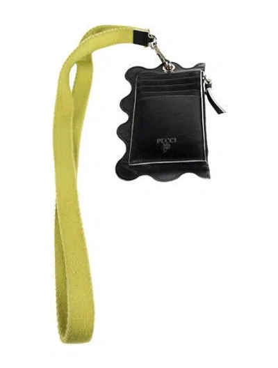 Pre-owned Pucci Leather Wallet In Black